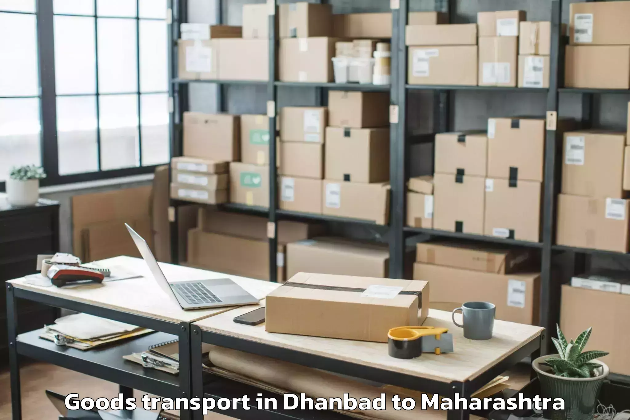 Discover Dhanbad to Naigaon Dattapur Goods Transport